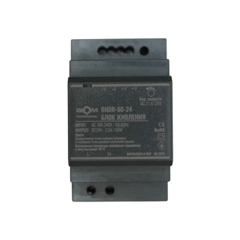 Блок живлення Biom Professional DC24 60W BHDR-60-24 2,5A під DIN-рейку (00-00027984)