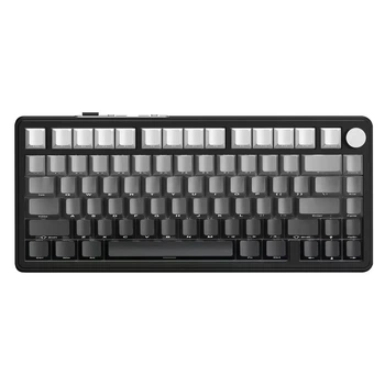 Механічна бездротова (Bluetooth + 2,4G) клавіатура з HOT SWAP Attack SHARK X85, 82 Key, RGB, Win/Mac OS, УКР/АНГЛ, Gradient Black/Чорна (X85GB)