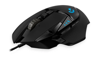 Миша комп'ютерна дротова ігрова Logitech G502 HERO з підсвічуванням / 11 програмованих кнопок / DPI 25600 / Чорний (910-005474)