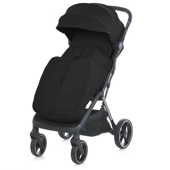 Детская прогулочная коляска EL CAMINO BEYA (ME 1127-B Black) с чехлом на ножки