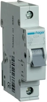 Wyłącznik nadprądowy Hager MC125A 1P 6 kA C 25 A 1M (3250614337109)