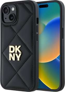 Панель DKNY Quilted Stack Logo для Apple iPhone 14 Black (DKHCP14SPQDSLK)