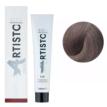 Крем-фарба Elea Professional для волосся Artisto Color 7.72 Коричневий фіолетово-русявий 100 мл