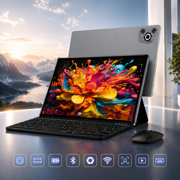 Планшет TAB30 10.1" (22/128GB) Android 14 Gray: 8-ядерный процессор, 8000mAh, Widevine L1 + Клавиатура и Мышь
