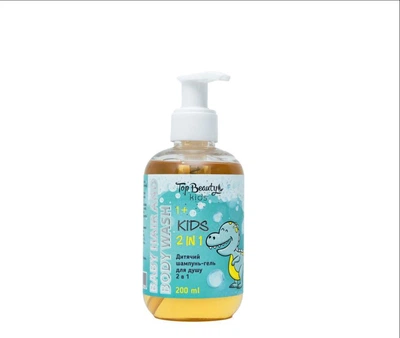 Дитячий шампунь-гель для душу 2 в 1 Top Beauty Baby Hair and Body Wash для хлопчиків від 1 року 200 мл