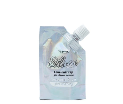 Гель-глиттер для лица и тела Top Beauty Gel-glitter Silver 50 мл