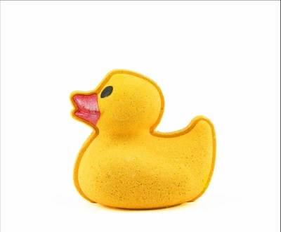 Дитяча бомбочка для ванни Top Beauty Bath Bomb For Kids у вигляді жовтого каченя з ароматом тропічних фруктів 220 г