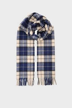 Чоловічий картатий вовняний шарф WOOL CHECKED SCARF Gant OS 9920249
