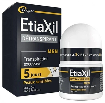 Антиперспірант кульковий Etiaxil Men Sensitive, Етіаксил, для чутливої шкіри 15 мл