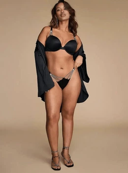 Комплект белья Starstruck Shine Strap Push-Up Bra - 32B - XS - Черный
