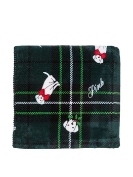 Теплий плед із логотипом Victoria's Secret Flannel Blanket
