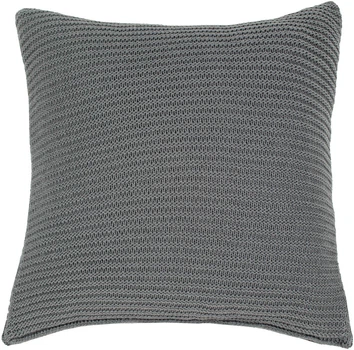 Наволочка вязаная Home Line Tonk Line Шахматка Графитовая 40х40 см (193268 HL)