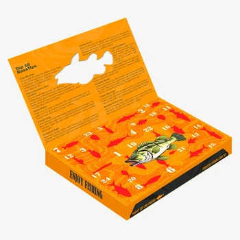 Адвент-календарь для рыболова Fishing tackel kit 24 ячейки - подарок рыбаку