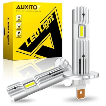 LED лампы Auxito H1 6000K с системой Canbus для авто — яркий белый свет и надежность