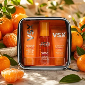 Жіночий набір Victoria's Secret 3-Piece Clementine Hibiscus Feel Energized Travel Set