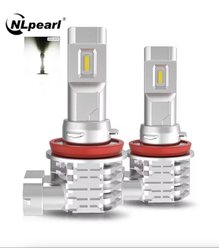 Высокомощные LED лампы H11 12 В 6500K с ярким белым светом, 2 шт