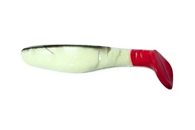 Силикон Manns Predator 2.5 M-056 1шт, цвет: RT/BB FW красный хвост черная спина фосфорный светонакопительный (4311002018)