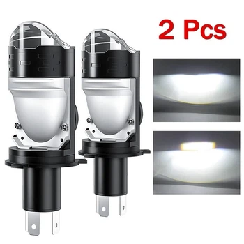 LED лампы A6 H4 с би-линзой 6000K 90W для автомобиля 12-24В