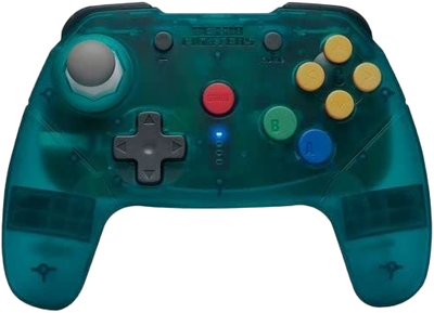 Kontroler bezprzewodowy Retro Fighters Brawler64 Bluetooth NSO Blue (0850046080074)