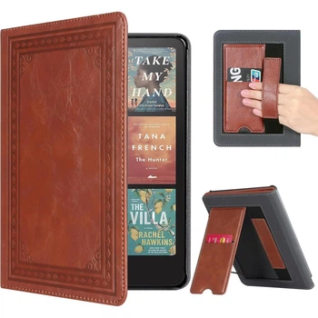 Обкладинка чохол з підставкою NFcase Stand Handstrap Case для Amazon Kindle Colorsoft (2024) 1st Gen (SA59CP) Vintage Brown