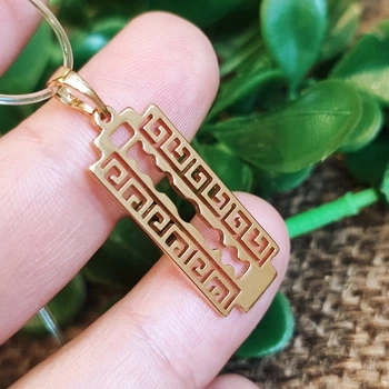 Кулон лезо Xuping Jewelry довжина 3.5см медичне золото позолота 18К 5369