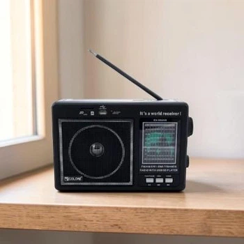 Портативний радіоприймач Golon RX акумуляторний USB SD MP3 радіо FM, AM, SW1, SW2 чорний (RAU99)
