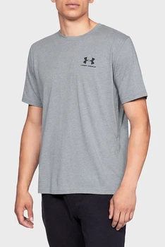 Чоловіча сіра футболка SPORTSTYLE LEFT CHEST SS Under Armour M 1326799-036