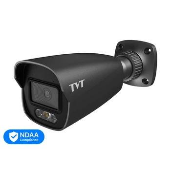 IP-видеокамера 4MP TVT TD-9442S4-C(D/PE/AW3) Black f=2.8mm, ИК+LED-подсветка, с микрофоном (77-00373)