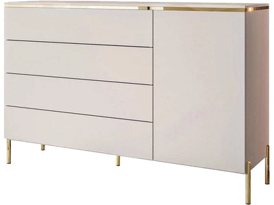 Комод Frisco Аврора 1400х400х760 мм Кашемір/Золото 1д4ш (23792-LUK1639)