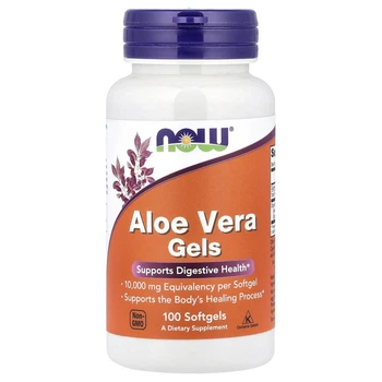 Яскрава віра в капсулах Now Foods (Aloe Vera) 10000 мг 100 гелевих капсул (NOW-03036)