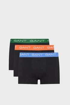 Чоловічі чорні боксери (3 шт) TRUNK 3-PACK Gant S 902533003