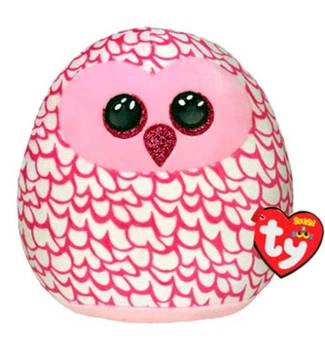 Мягкая игрушка SQUISH-A-BOOS Розовая сова "PINKY" 20см, TY (39300)