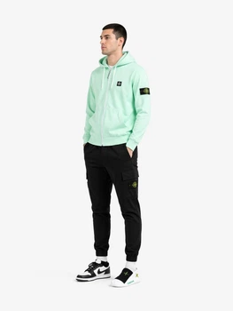 Костюм мятно/черный зип худи,штаны XXL hr-1440