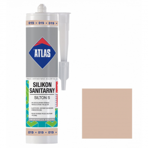 Герметик силиконовой санитарний ATLAS SILTON S 0019 светло-бежевой 280ml