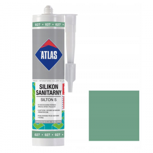 Герметик силиконовой санитарний ATLAS SILTON S 0027 зелений 280ml