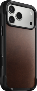 Панель Nomad Rugged Leather Case для Apple iPhone 17 Pro Rustic Brown (NM011819858)