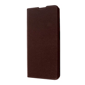 Захисний Чохол-книжка FIBRA Leather для iPhone 15 Pro Коричневий