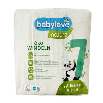 Подгузники Babylove Nature 7 XXL (16+кг), 24 шт