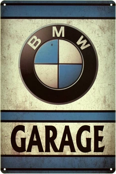 Металева табличка "BMW Garage - Логотип Легендарного Бренду" (ms-105007)