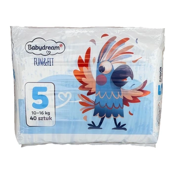 Подгузники Babydream Fun&Fit 5 Junior (10-16 кг), 40 шт