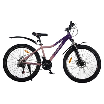 Велосипед SPARK FURY (колеса - 26", стальная рама - 15") фиолетовый с персиковым