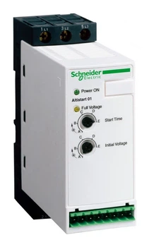 Пристрій плавного пуску Schneider Electric 1,5 кВт 1ф., 5,5 кВт 3ф., 110-480 В, 12А байпас (ATS01N112FT)