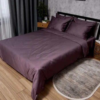 Комплект постільної білизни Moon&Star Сатин Premium Velvet Plum Corner євро 200х220 наволочки 4х70х70 (MS-820012614)
