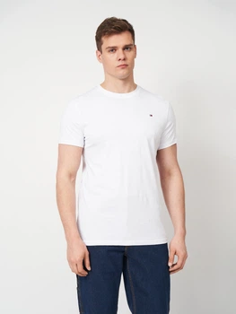 Футболка хлопковая длинная мужская Tommy Hilfiger 11726 2XL Белая (smt2000000045047)