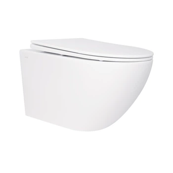 Унитаз подвесной Qtap Jay безободочный с сиденьем Soft-close QT07335176W