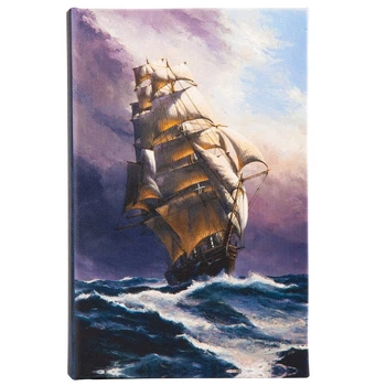 Книга-сейф металлическая с двумя ключами Корабль 26х17х5 см 1090UE