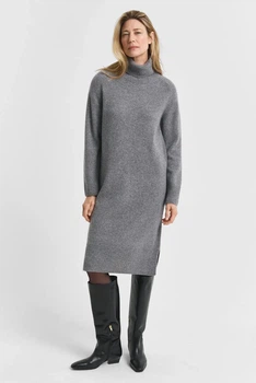 Жіноча сіра вовняна сукня DETAIL TURTLENECK DRESS Gant S 4502089