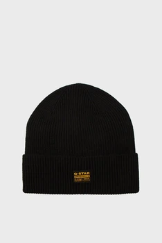 Чоловіча чорна шапка Geffo Long Beanie G-Star PC D25511,D784