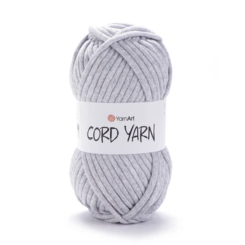 Пряжа пухка YarnArt Cord Yarn 250г пряжа для макраме блідо-сіра (№756)