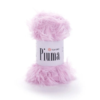 Пряжа пухнаста YarnArt Piuma 50г Піума рожева (№4410)